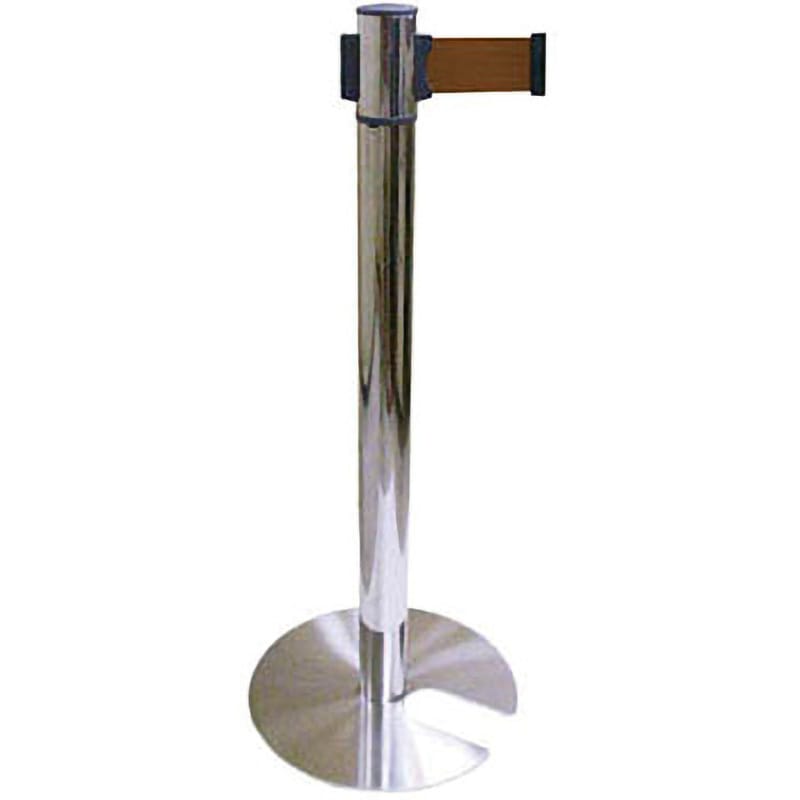 3920140 ベルトパーテーション(ステンレスタイプ) ブラウン ミヅシマ工業 スタッキング対応