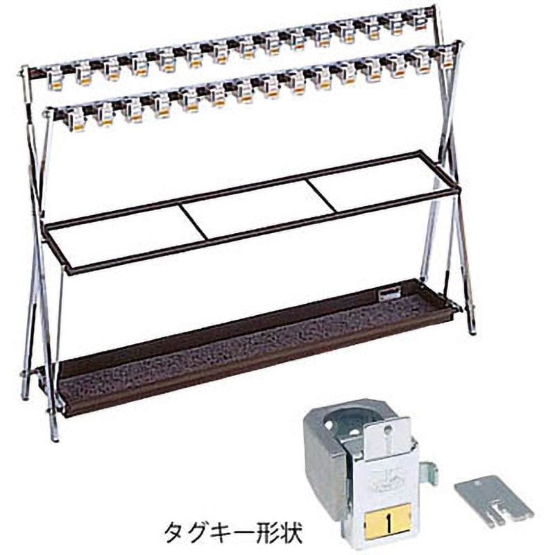 鍵付折り畳み式傘立て ミヅシマ工業 傘立て・アンブレラスタンド