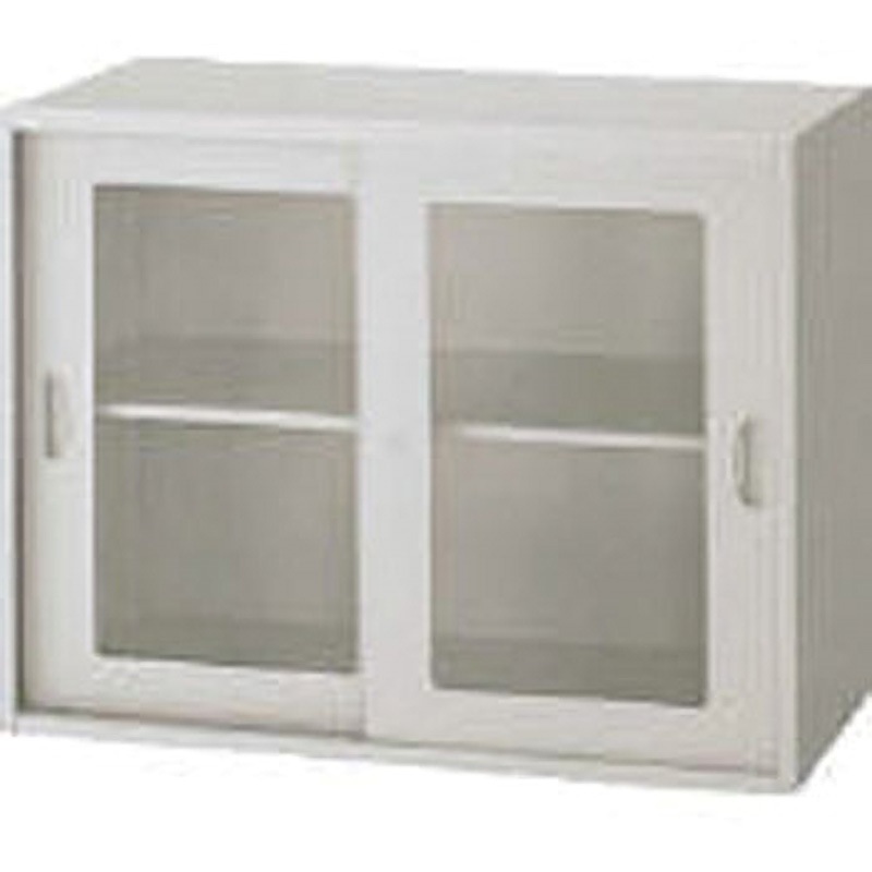 70606  (EW-07FG) オフィスユニット EW-07FG LION (ライオン事務器) ライトグレー色 上下置両用 ガラス引戸型(枠付) 35,087円