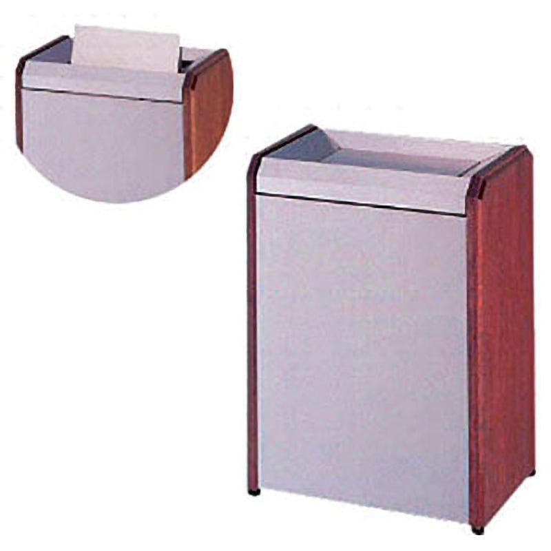 360-003 クリンダスト WS2 ミヅシマ工業 容量70L スイング式 ステンレス+木色