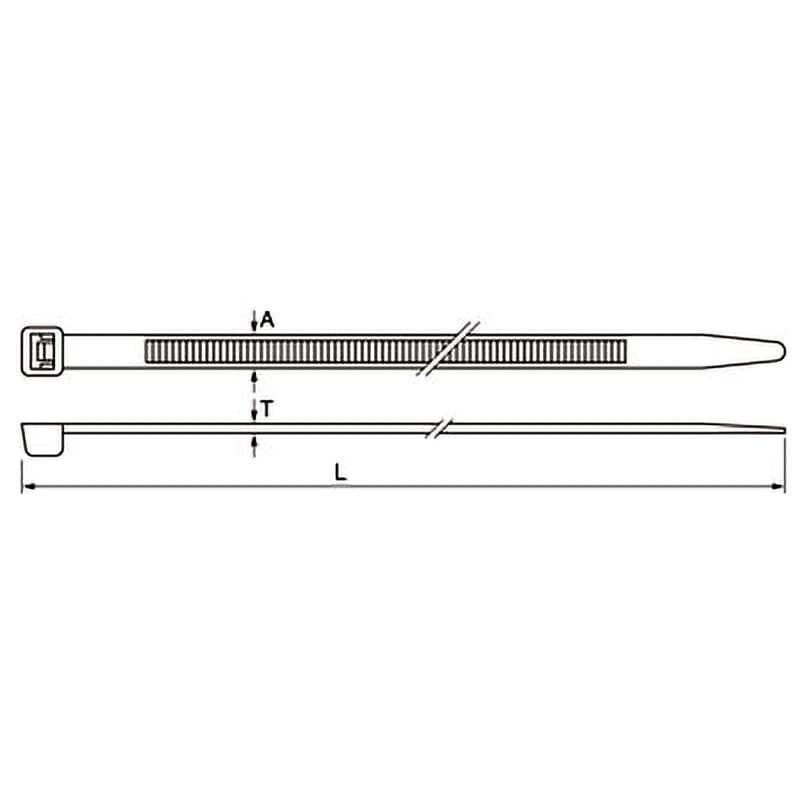 PLT450B ナイロン結束バンド スーパーグリップシリーズ パンドウイット(PANDUIT) 耐候 最大結束径132mm 1袋(50本)  PLT450B - 【通販モノタロウ】