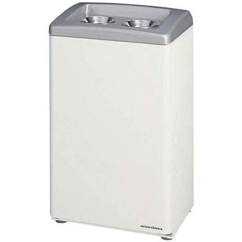 2090230 飲み残し回収BOX #C飲み残しX2 ミヅシマ工業 本体+フタ オープン式 アイボリー+シルバー