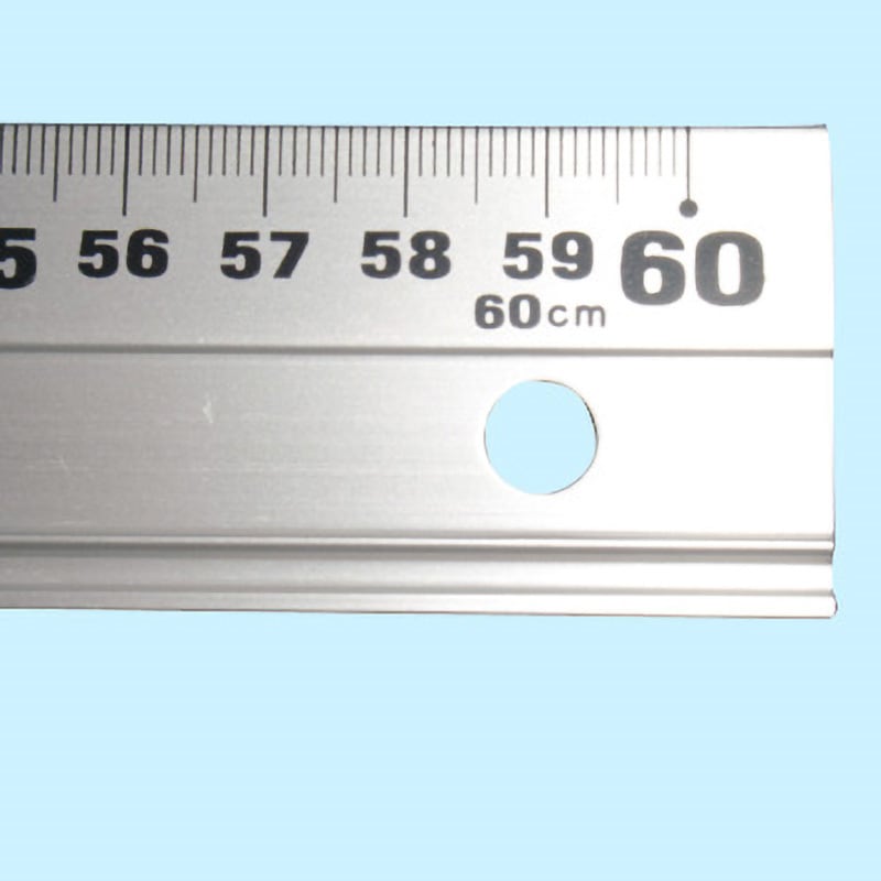 65374 アルミ直尺 アル助(すべり止め付) シンワ測定 測定範囲