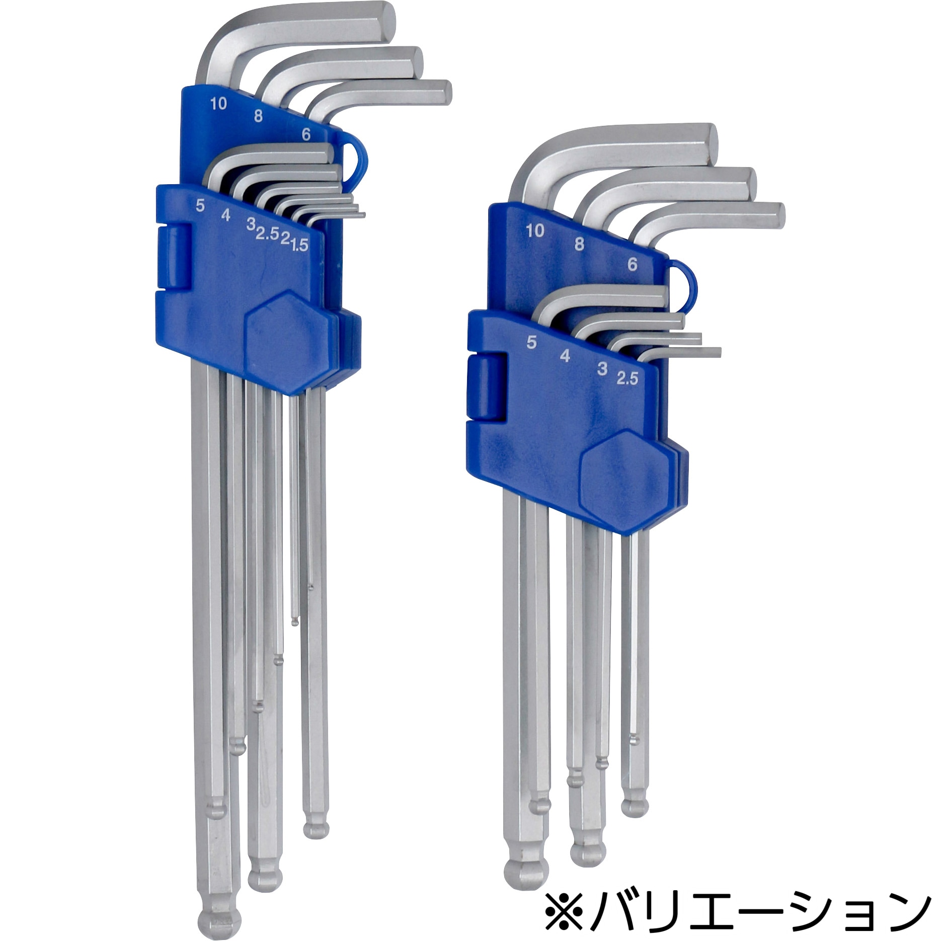 2101-9-L 六角棒レンチ ロングボールポイント セット モノタロウ 焼入れ品 1セット(9本組) 2101-9-L - 【通販モノタロウ】