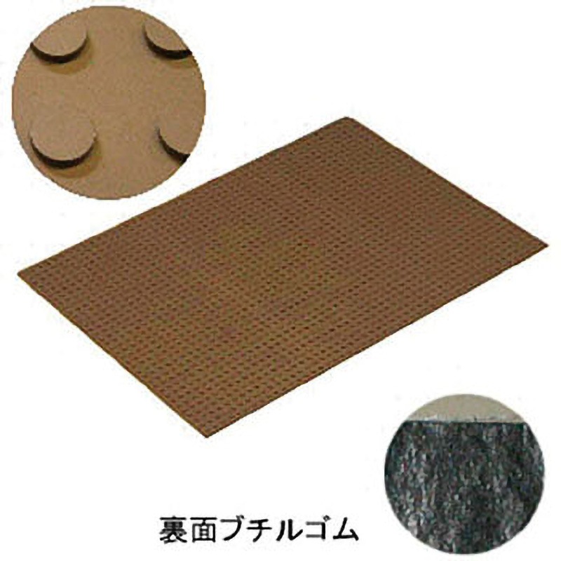 490-051  BR 消音マット 踊り場BT3 粘着型 710×990mm ブラウン ミヅシマ工業 1箱(5枚) 490-051  BR