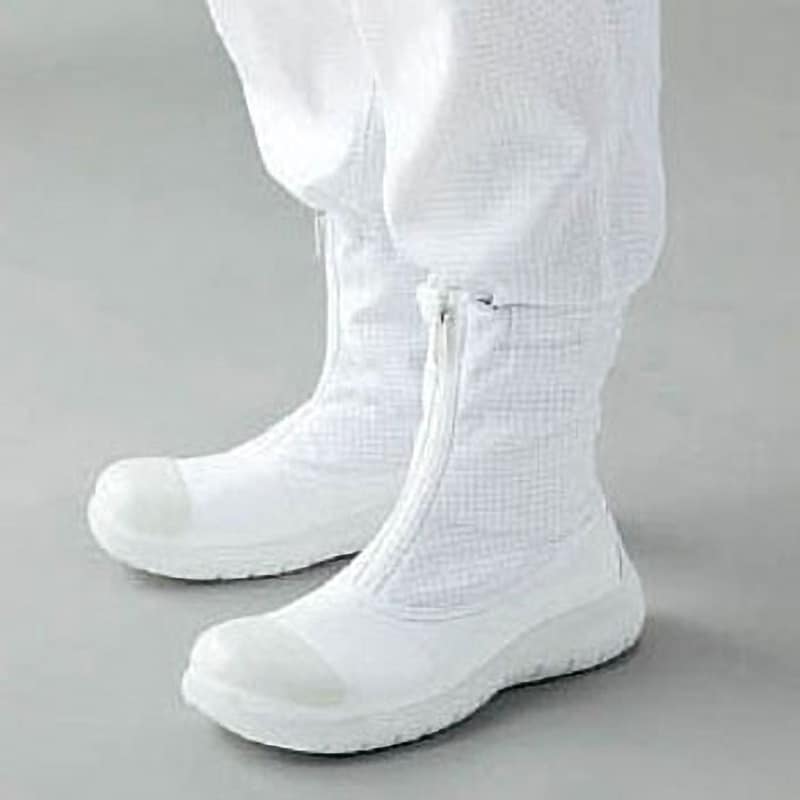 ゴールドウイン　静電安全靴ファスナー付ロングブーツ　ホワイト　２６．０ｃｍ - 3