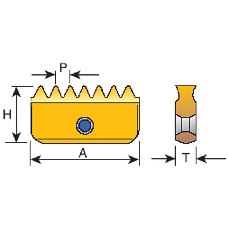 12I28UN MT7 チップ(ミルスレッドユニファイねじ) カーメックス MT7製 内径 1箱(5個) 12I28UN MT7