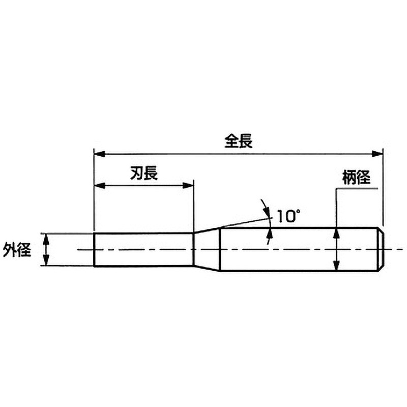 OSG ハイススクエアエンドミル XPM多刃ショート 4刃 刃径