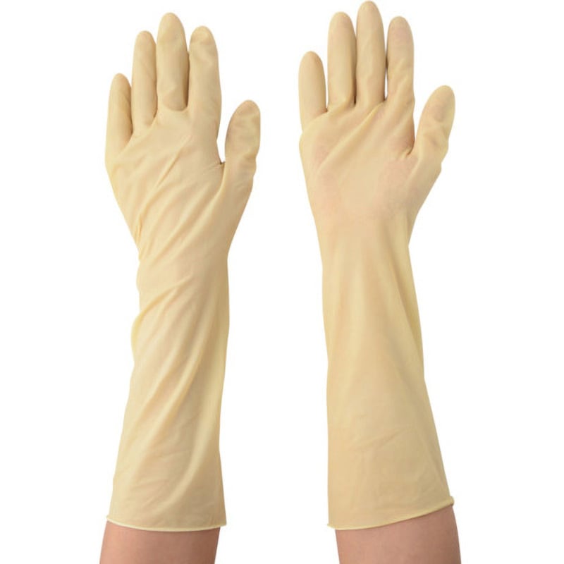 G5358-M ラテックススーパーロング手袋 M 1000枚入り ガードナー ポリエステル・ナイロン