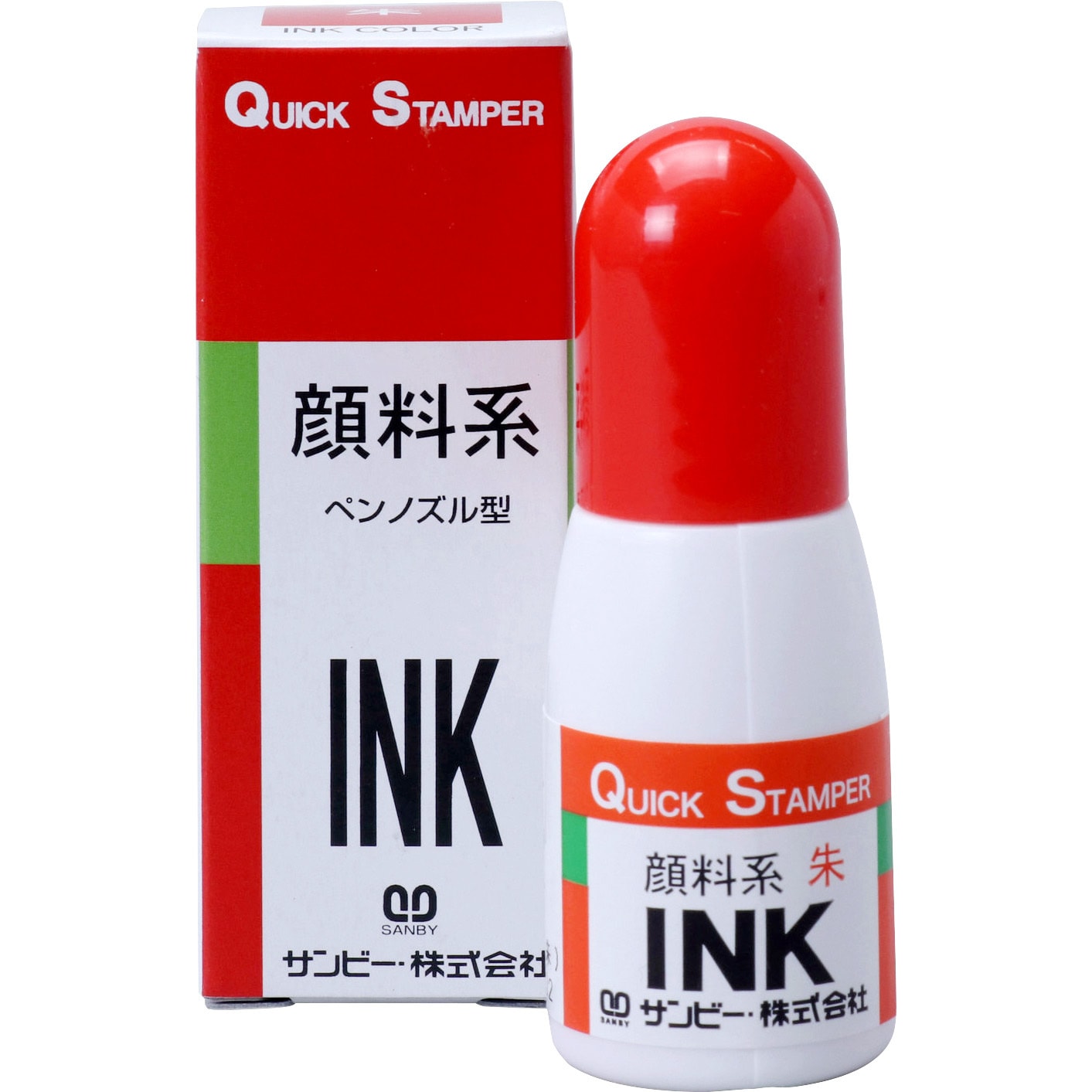 (まとめ) TANOSEE スタンパー 補充インク 10cc 赤 1個 〔×30セット〕 |b04