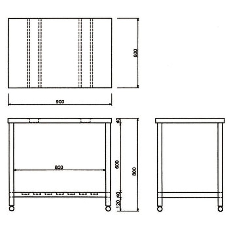 【最終値下！】SINKO SUS439 ステンレス作業台 750x600x800 楽天市場】ステンレス作業台 750 600 800の通販
