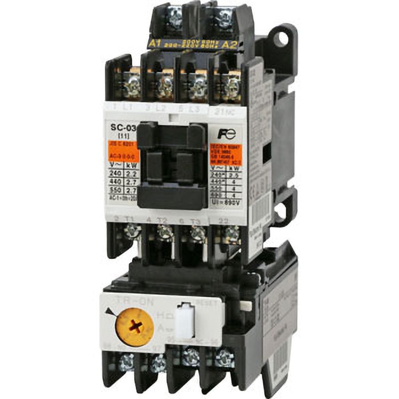 SW-03 標準形電磁開閉器(ケースカバーなし) 富士電機 新SCシリーズ 非可逆式