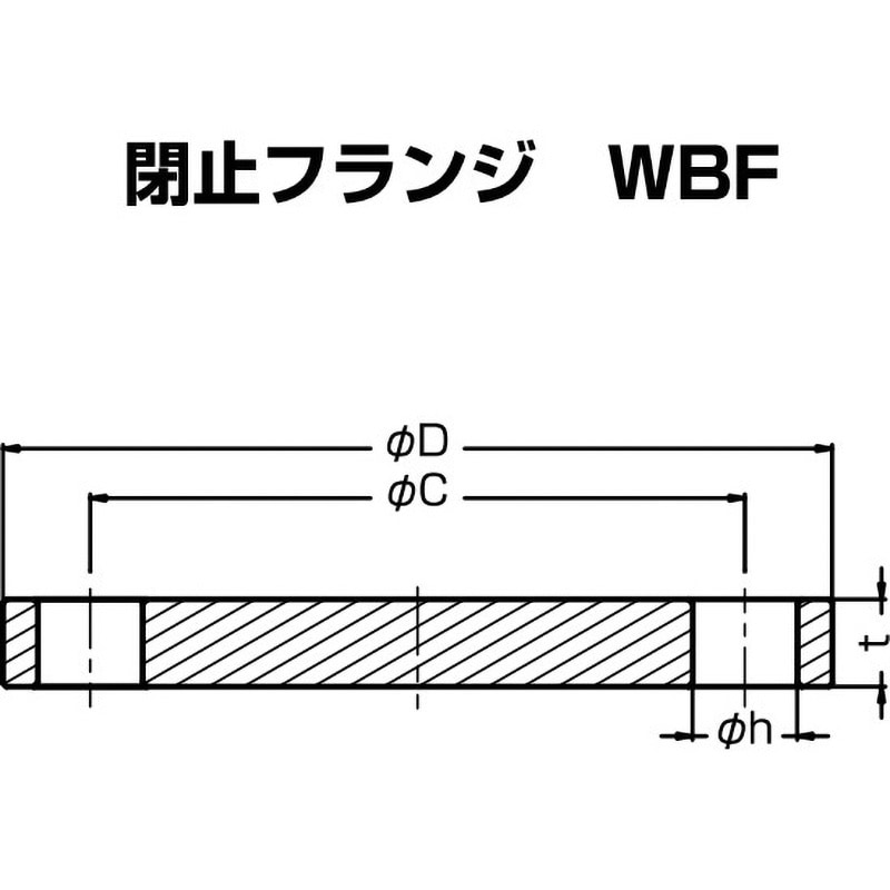 304WBF80A 上水道フランジ イノック 呼び圧力7.5K 形状F12 水輸送用