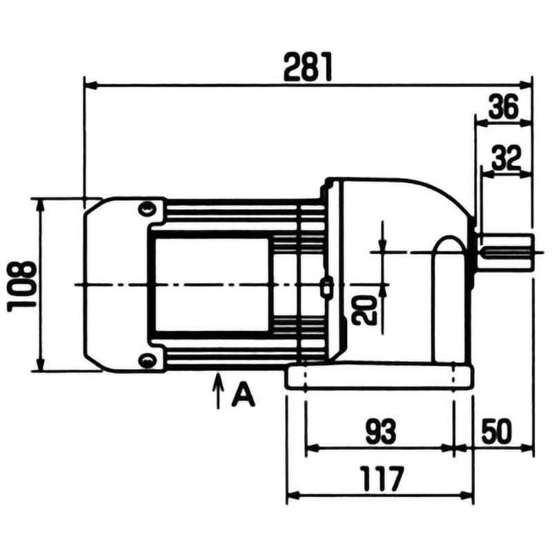 GM-S 0.2KW 1/80 ギヤードモータ(GM-Sシリーズ) 0.2KW 三菱電機 ブレーキなし 屋内 脚取付 - 【通販モノタロウ】