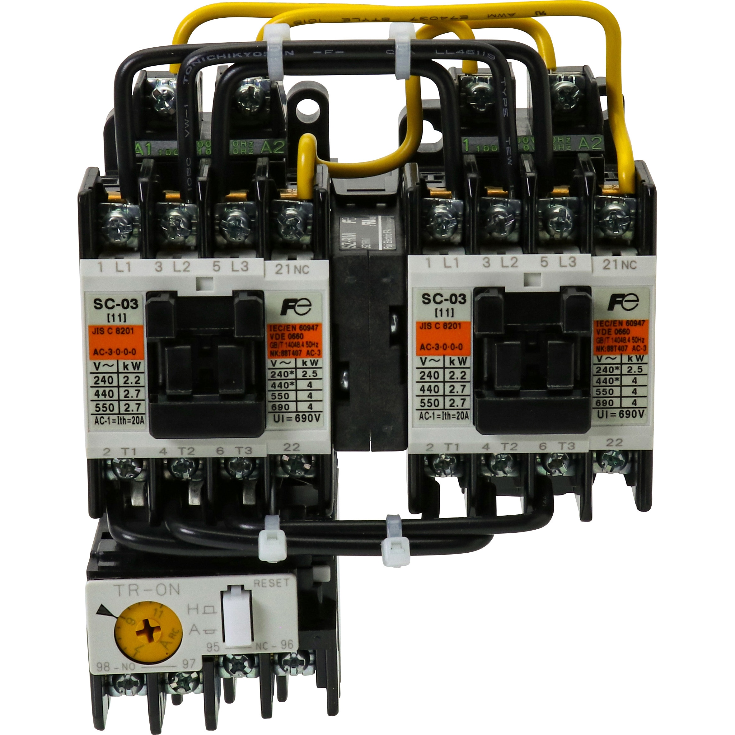 SW-03RM 可逆形電磁開閉器(ケースカバーなし) 1個 富士電機
