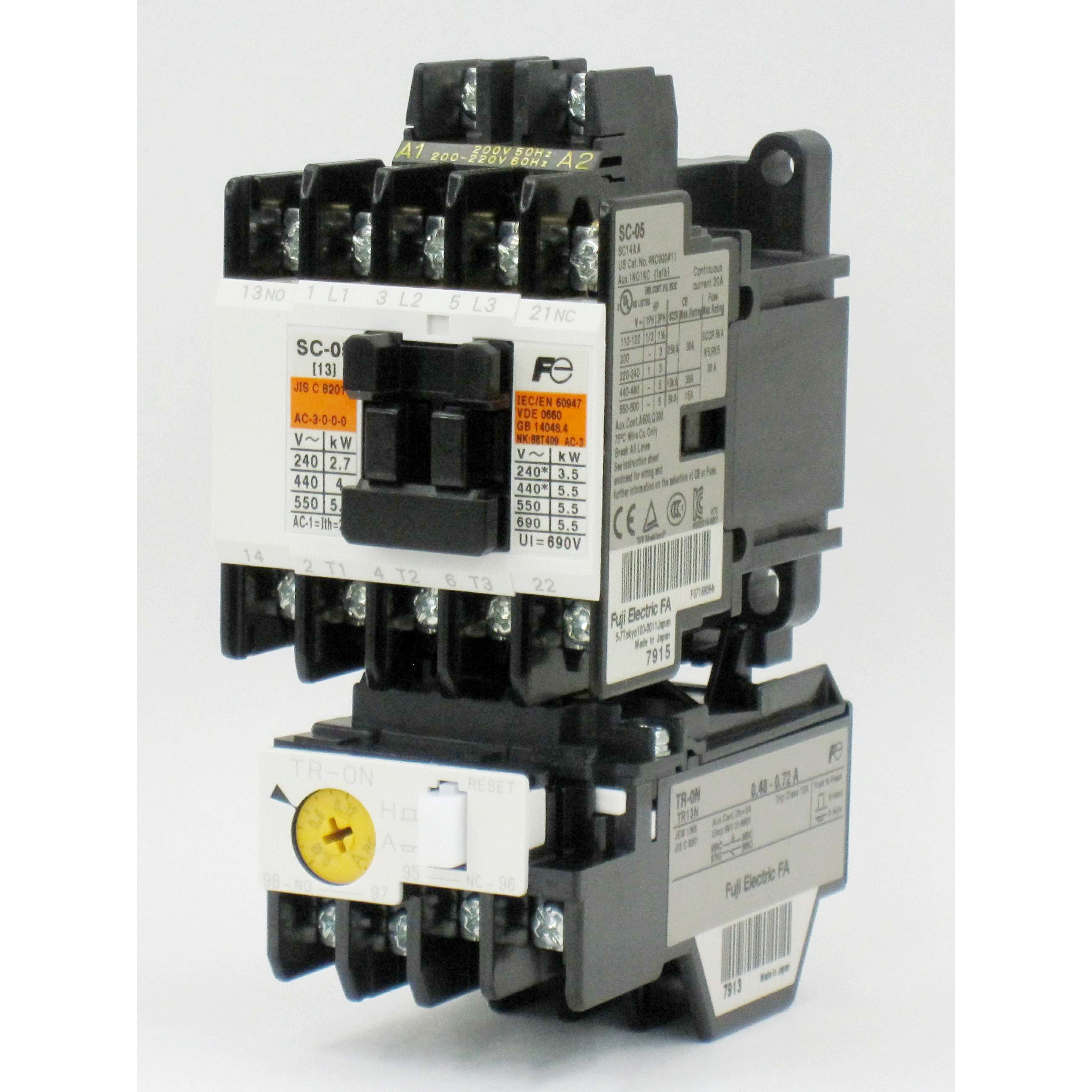SW-05 標準形電磁開閉器(ケースカバーなし) 富士電機 新SCシリーズ 非 