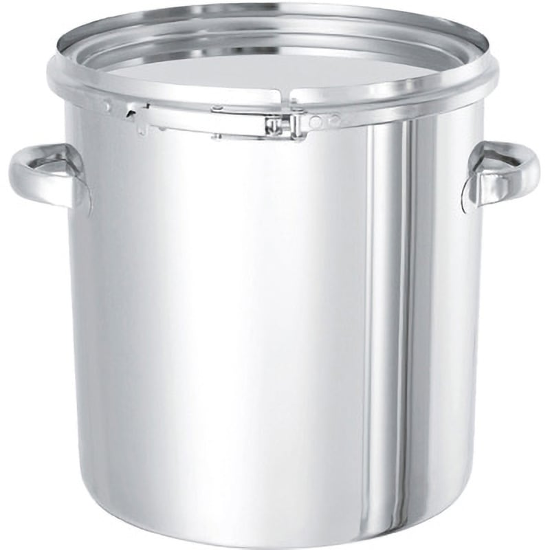 ステンレスタンク テーパー付レバーバンド式密閉タンク(フタ付