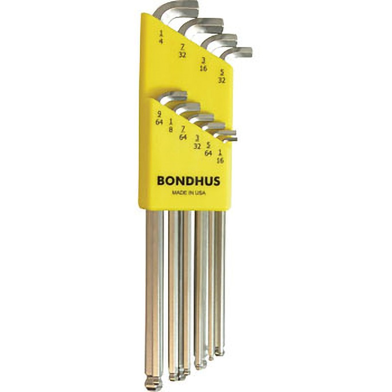 SBLX10B スタビー・Lレンチインチセット BONDHUS ボールポイント付 L型 6,620円