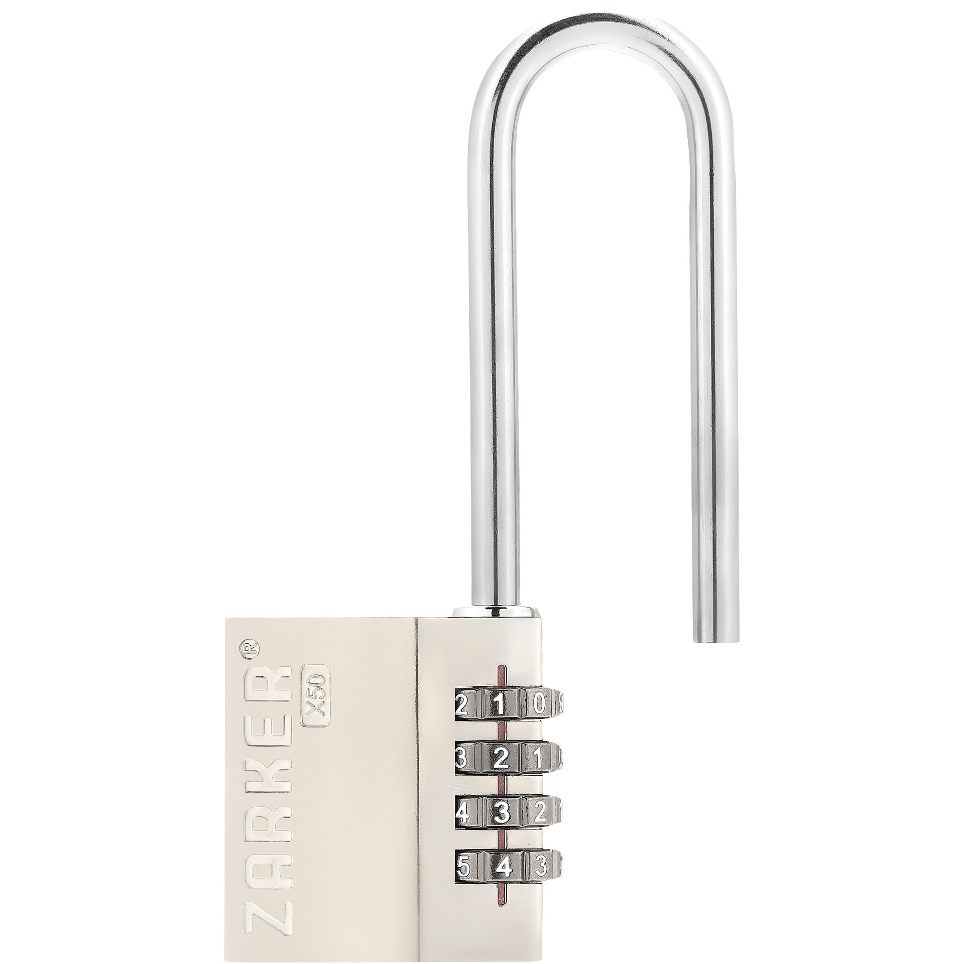 ZARKER ザーカー 4桁ダイヤル式ロック南京錠 X50 Amazon | Zarker X50 南京錠- 4桁野外ダイヤル式ロック、体育館