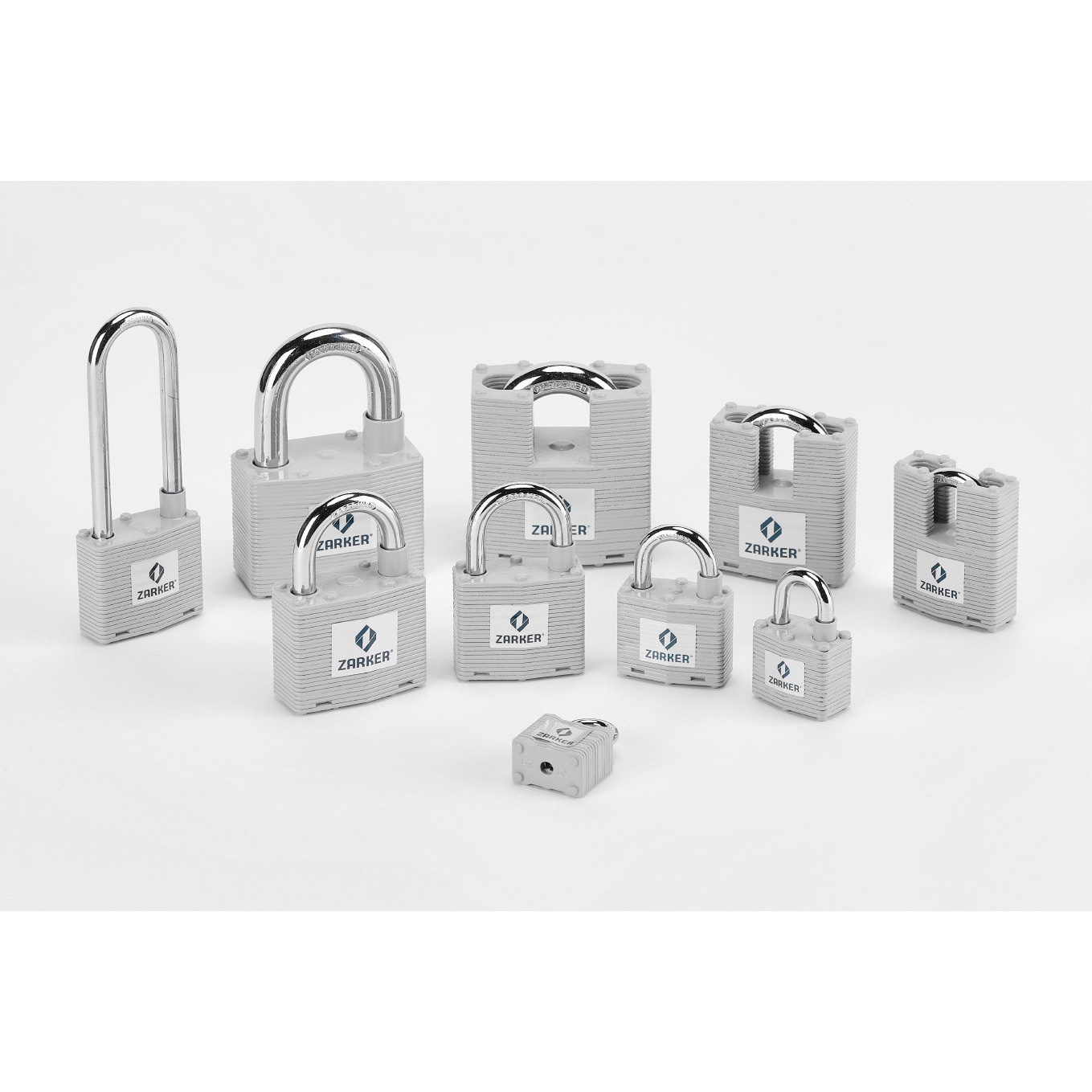 N-70 ラミネートスチールキー南京錠 ZARKER(ザーカー) 1個(1個) N-70