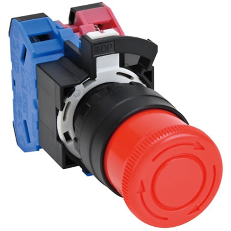 HW1B-V302R Φ22 HWシリーズ非常停止用押ボタンスイッチ プッシュロック