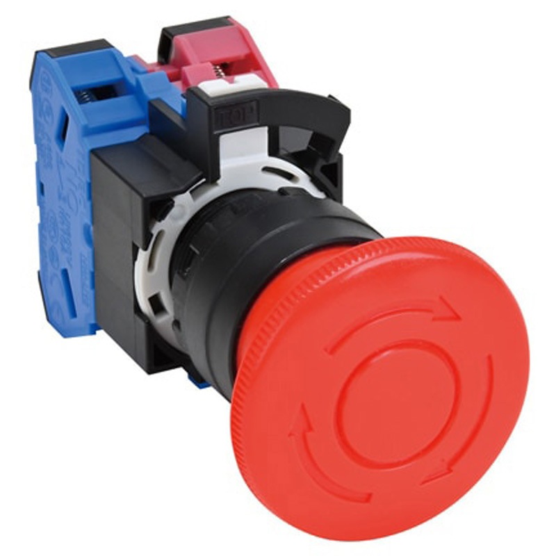 HW1B-V402R Φ22 HWシリーズ非常停止用押ボタンスイッチ プッシュロック
