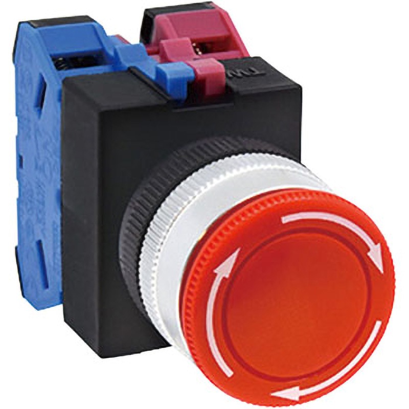 Φ22 TWシリーズ 押ボタンスイッチ 中形ブッシュロックターンリセット