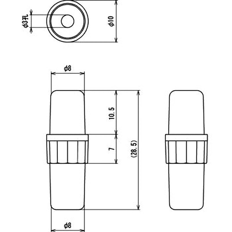 F-7175 ヒューズホルダー 中継型 サトーパーツ 3A 250V ねじ式タイプ
