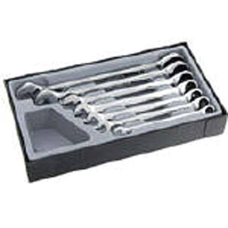 PA4367A ギアレンチセット7本組 インチサイズ Pro-Auto ラチェット機構あり