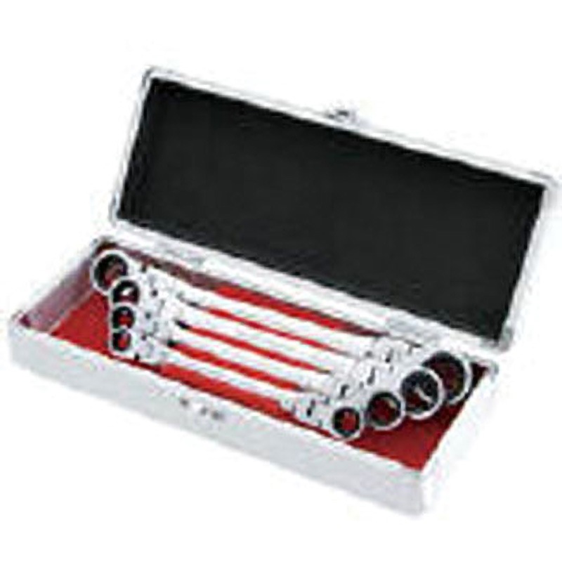 DFL-4SB ダブルフレックスロックギアレンチ4本組セットB Pro-Auto ラチェット機構あり