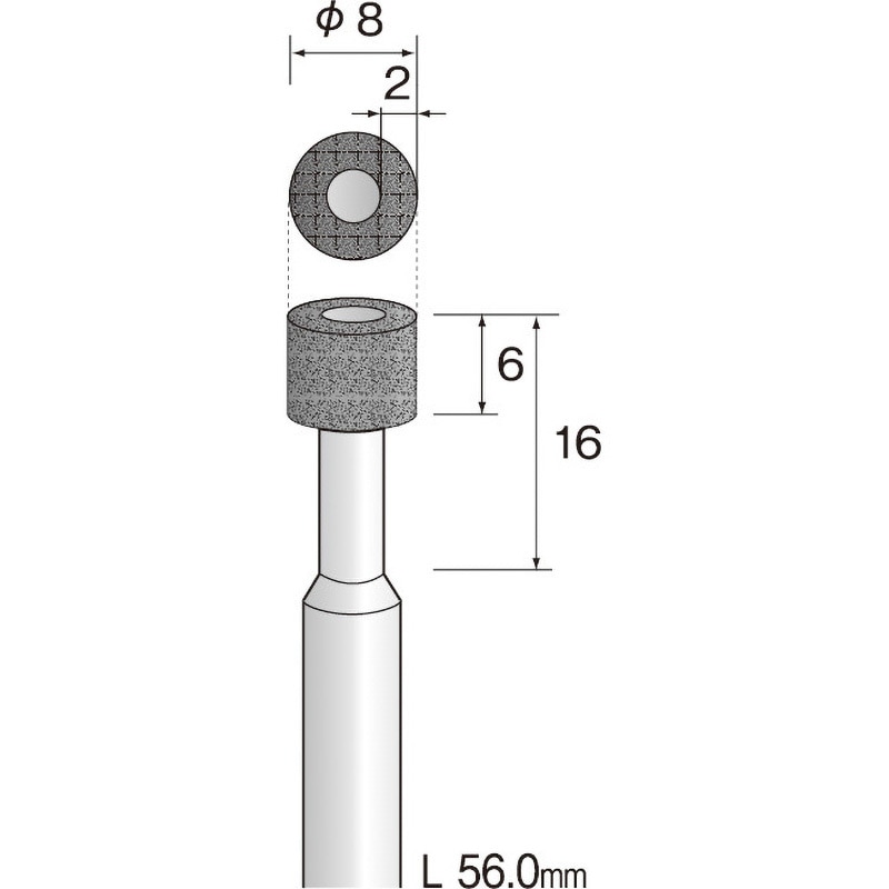 JA2252 ミニモ ビトリファイドCBNバー#180 Φ10 ミニター 軸径6mm外径8mm  JA2252 11,980円
