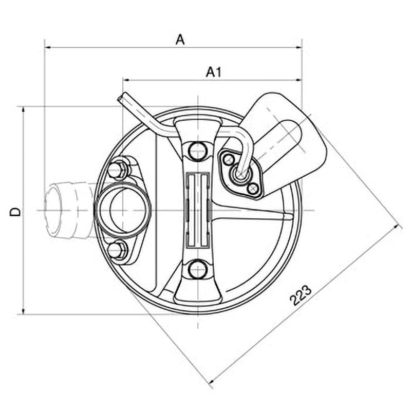 LB-480A 一般工事排水用水中ハイスピンポンプ LBA型 鶴見製作所 単相100V 自動形 雨水・湧水・土砂水・工事排水用 吐出口径50mm -  【通販モノタロウ】