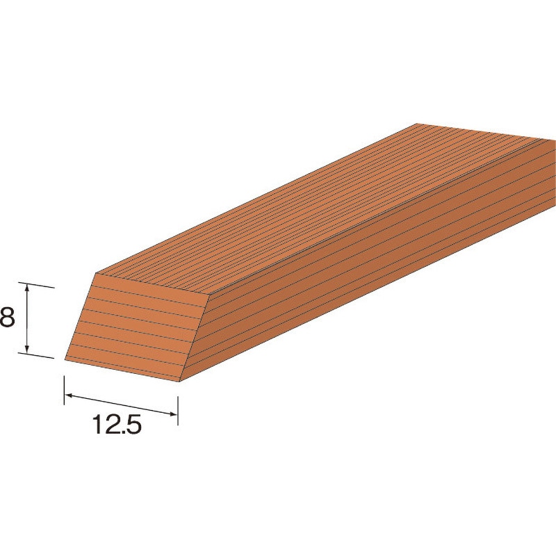 RD3715 ミニモ ポリッシングウッドスティック ソフト 平 ミニター ハード 厚さ8mm 1袋(5個) RD3715