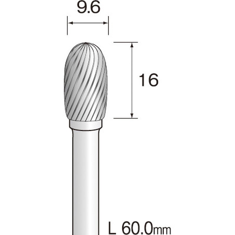 BC4373 ミニモ 超硬カッター スパイラルカット Φ9．6 1本 ミニター 【通販モノタロウ】