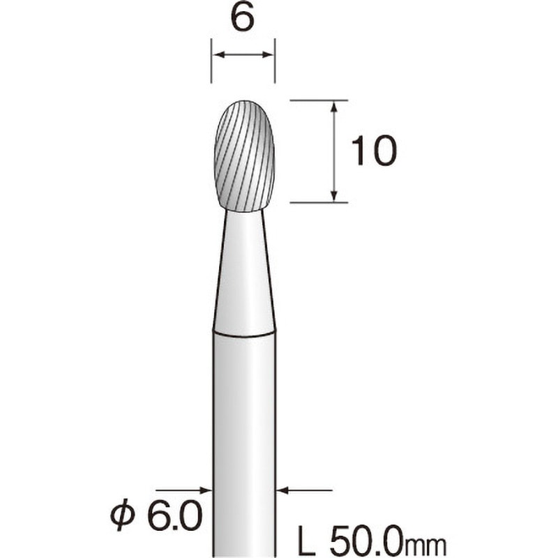 BC4371 ミニモ 超硬カッター スラルカット ミニター 軸径6mm刃径6mm  BC4371