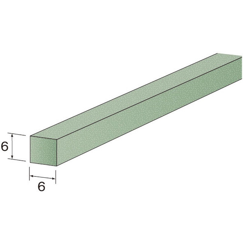 RD1711 ミニモ グリーンストーン ミニター 粒度120 厚さ6mm幅6mm 1袋(10個) RD1711