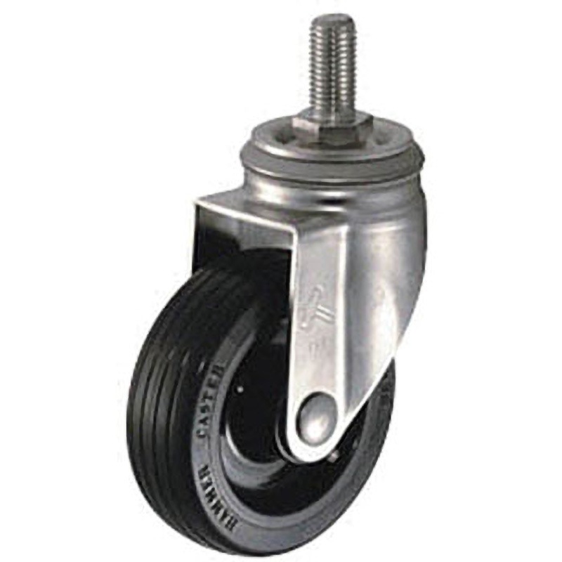 320SA-RBU125 SAシリーズオールステンレス自在ゴムB車125mm ハンマーキャスター 単輪