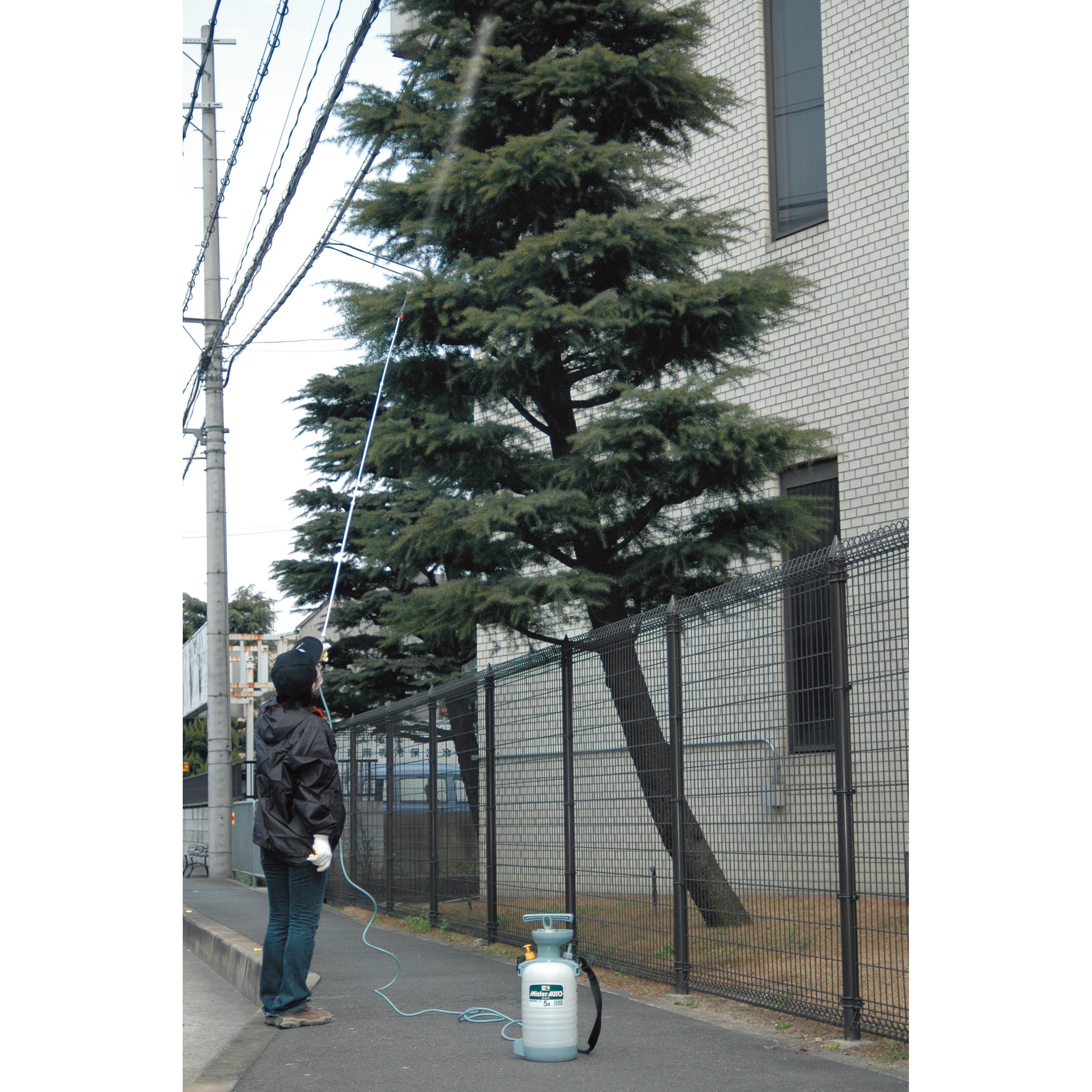 HS-503W 蓄圧式噴霧器 ミスターオート HS-Wシリーズ 工進 肩掛式 霧