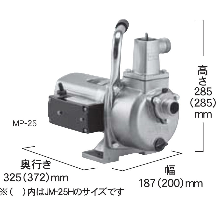 JM-25H モーターポンプ MP/MG/JMシリーズ 工進 電源AC100V 最大吐出量120L/min 口径(Φ)25 - 【通販モノタロウ】