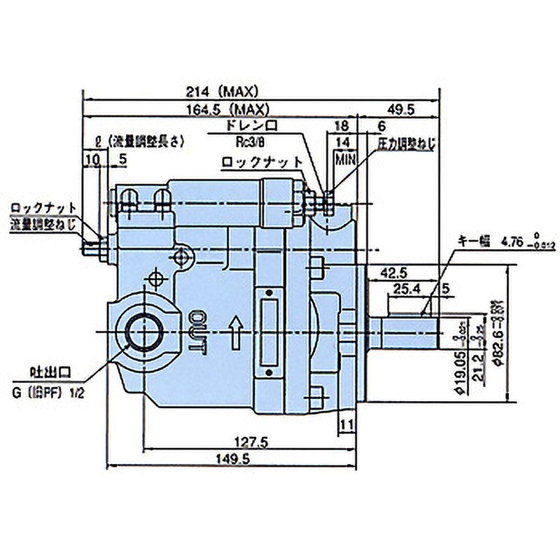 PVS-0B-8N1-30 可変容量形ピストンポンプ(PVSシリーズ) NACHI PVS-0B-8N1-30 可変容量形ピストンポンプ(PVSシリーズ) NACHI