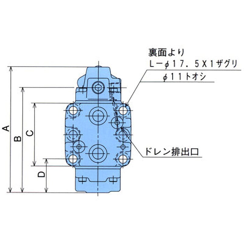 G-G03-1-21 圧力制御弁 NACHI(不二越) ガスケット取付形 - 【通販モノタロウ】