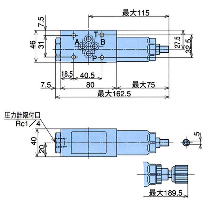 NACHI (ナチ)・不二越 R-T03-3-12 圧力制御弁 リリーフバルブ :NAC-R