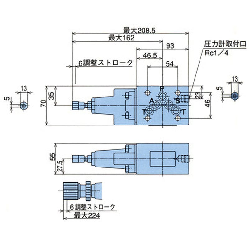 NACHI (ナチ)・不二越 OR-G03-P1-50 リリーフモジュラーバルブ - 電動工具