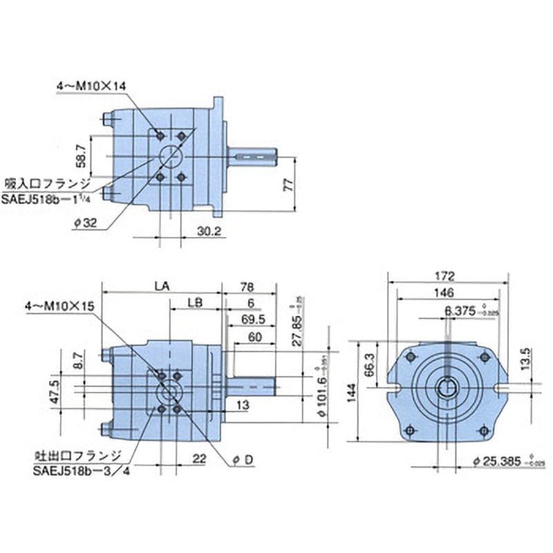 IPH-4B-32-20 ギヤポンプ(IPポンプ) 1台 NACHI(不二越) 【通販モノタロウ】