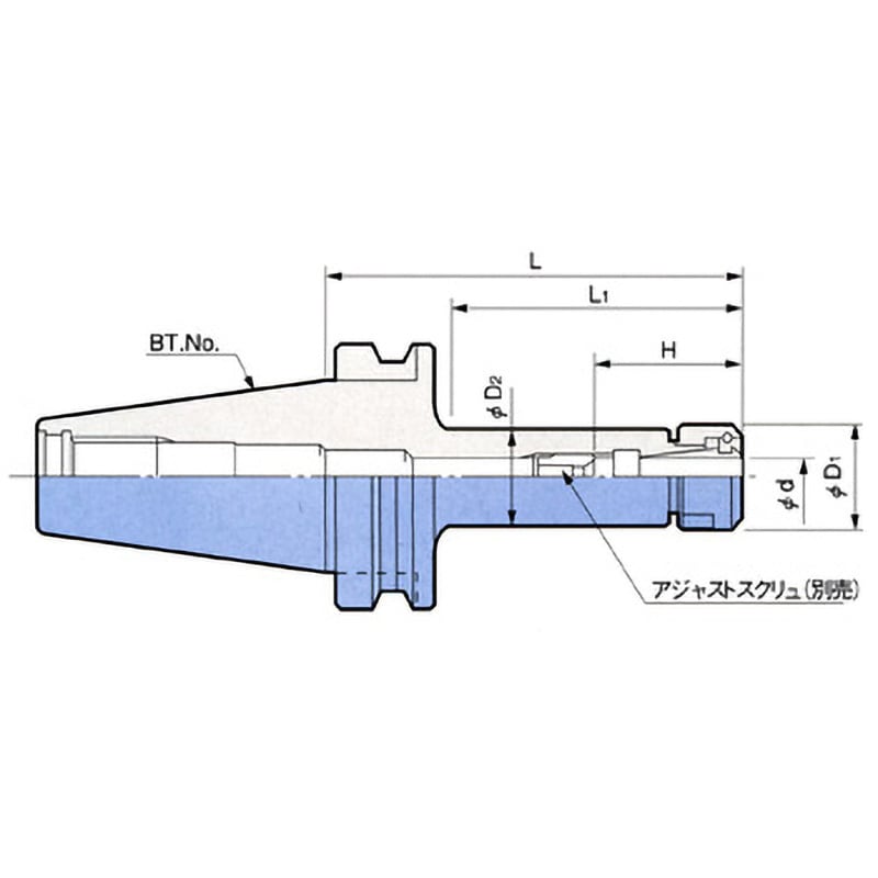 BT50-NBS13-165 ニューベビーチャック BTシャンク 1個 BIG DAISHOWA 【通販モノタロウ】