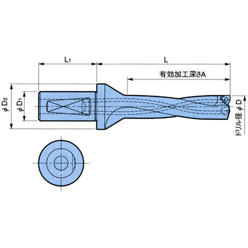 ST25-TGN200-60L フルカットドリル トライゴン BIG DAISHOWA ドリル径20mm有効長60mm 1本  ST25-TGN200-60L - 【通販モノタロウ】