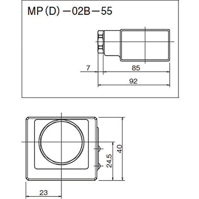 MP-02B-20-55 02シリーズスタック形 パイロットチェック弁 ダイキン工業 方向制御弁 直動形 最高使用圧力25MPa - 【通販モノタロウ】