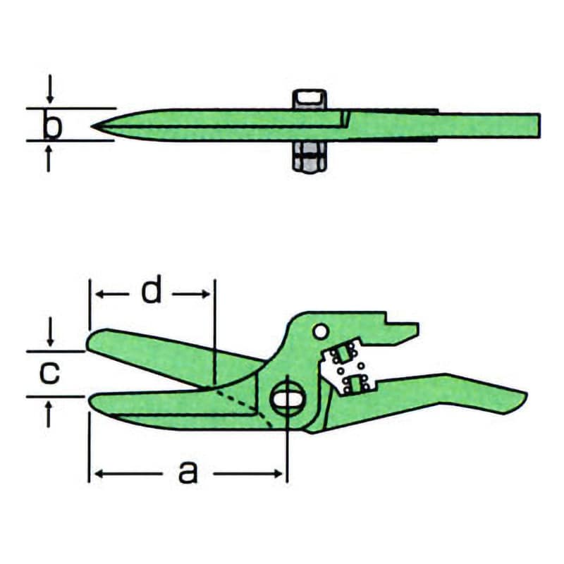 ナイル エヤーハサミ用替刃Ｎｏ．１００Ｒ ( NO.100R ) 室本鉄工（株）-