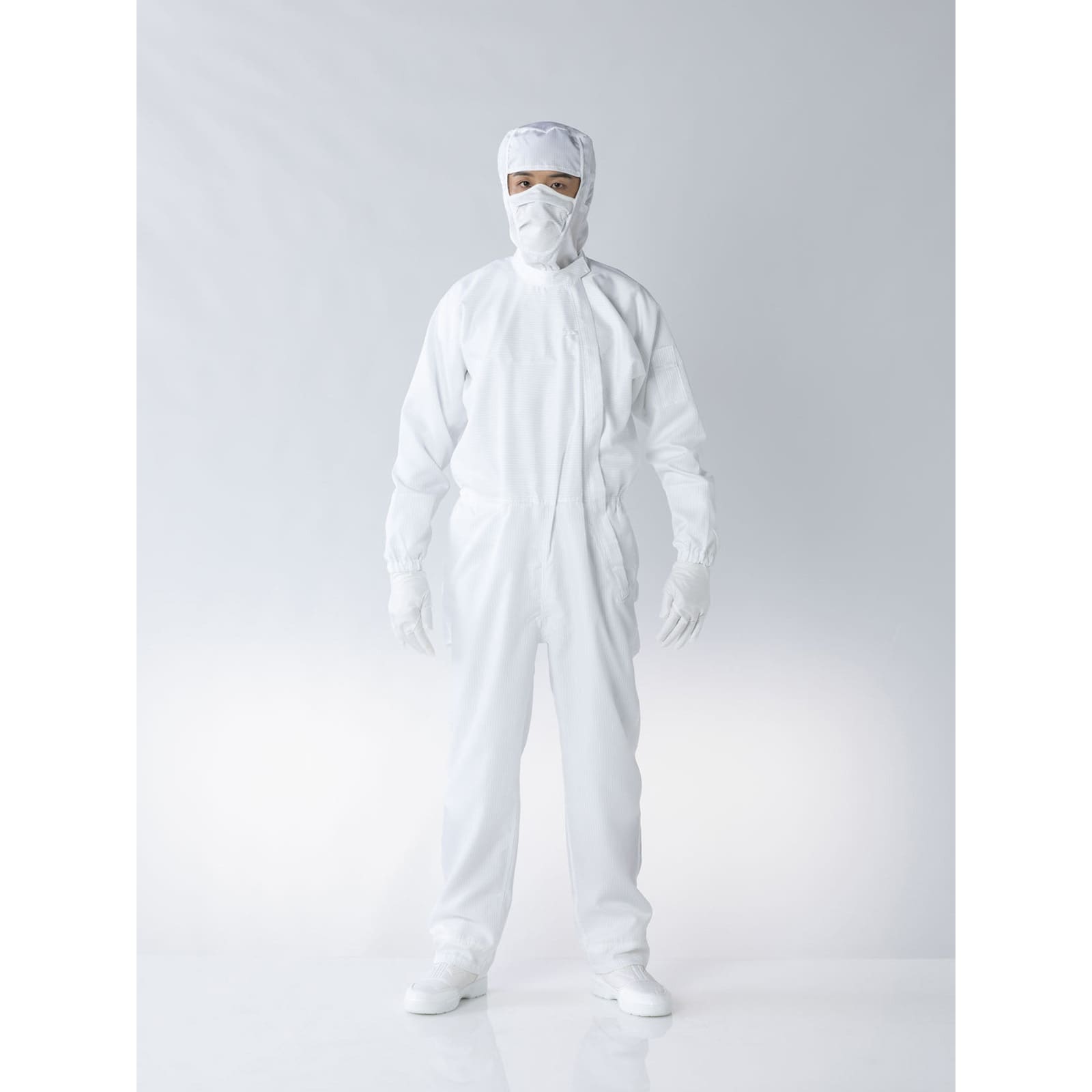 ＡＤＣＬＥＡＮ クリーンスーツ ホワイト Ｌ CK10341L 1着 - 制服、作業服