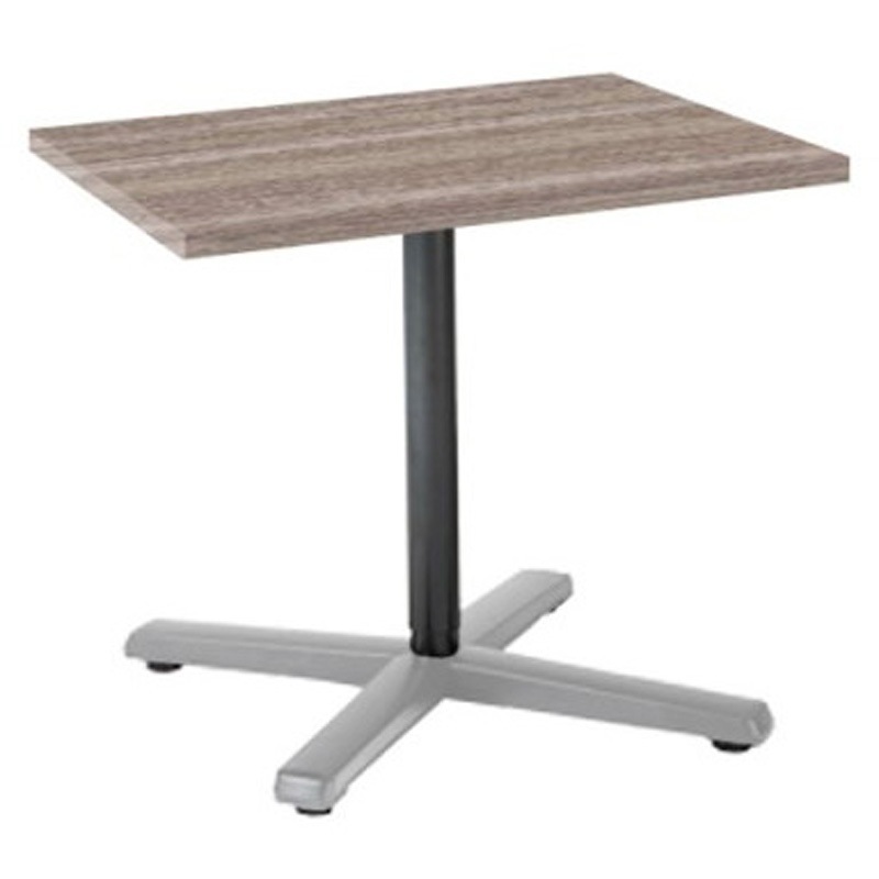 87ABAD MEW1 Livesミーティングテーブル 単柱脚天板固定/矩形 600×750×720 オカムラ(岡村製作所) メラミン化粧板 チョークドエルム ポリッシュ   87ABAD MEW1